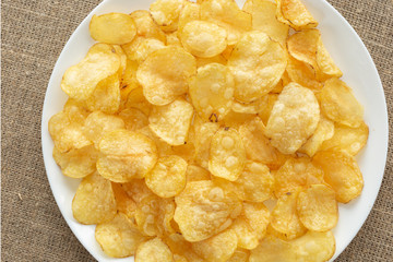 Crunchy delicious potato chips