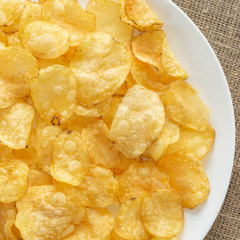 Crunchy delicious potato chips