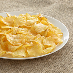 Crunchy delicious potato chips