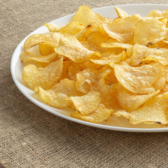 Crunchy delicious potato chips