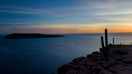 Aerial panoramics from Espiritu Santo Island, Baja California Sur, Mexico.