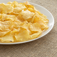 Crunchy delicious potato chips