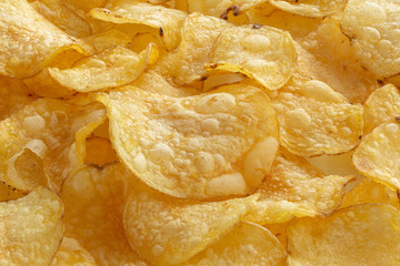 Crunchy delicious potato chips