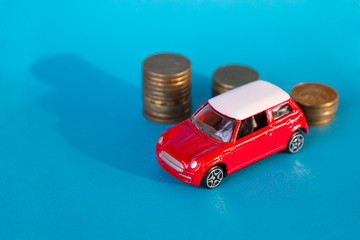 Car on coins-image