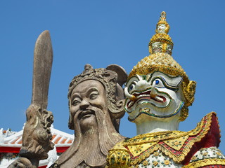 wat arun as a famous landmark in Bangkok, Thailand