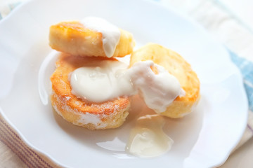Cheese pancake. 