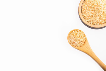 Organic amaranth seeds - Amaranthus. Top view