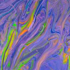 Abstract paint texture art. Colorful design. Psychedelic background.