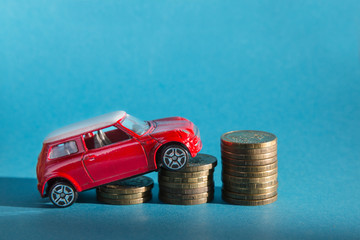 Car on coins-image