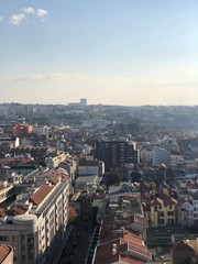 Obraz premium Porto, Portugal from above on a hazy day