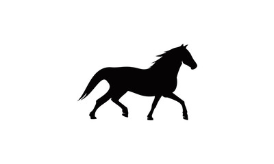 Fototapeta na wymiar silhouette vector horse