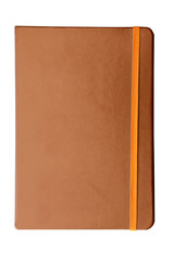 Note book with elastic band  isolate on white background