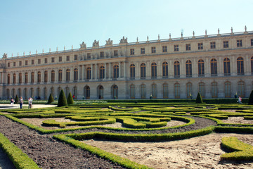 Sunny morning at the Palace of Versailles