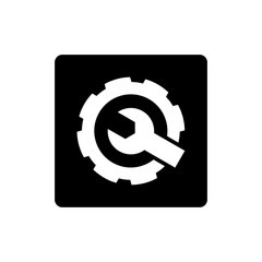 Gear and wrench Repair service icon
