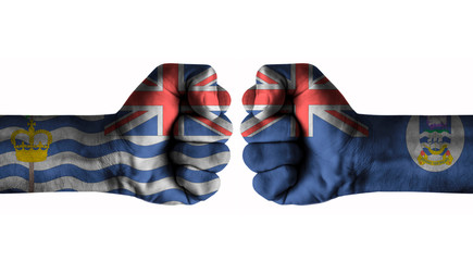 British indian ocean territories  vs falkland islands