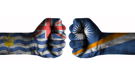 British indian ocean territories   vs Marshall islands