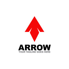 Arrow logo design vector template