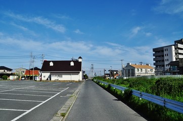 Townscape in Hitachinaka, Ibaraki, Japan 