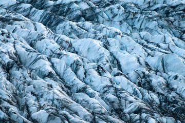 Detailed landscape of glacier, Iceland