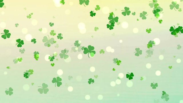Abstract Clover Leaf Background, St Patric Day