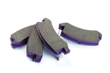 brake pads isolated on white