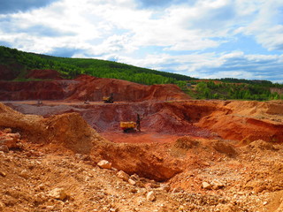 Quarry in the mountains