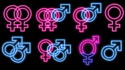 Sex symbols neon pack