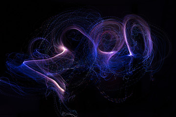 Abstract background light painting
