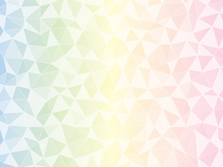 Pastel rainbow gradient background with low polygon effect