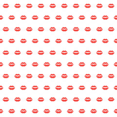 Seamless pattern with female lips