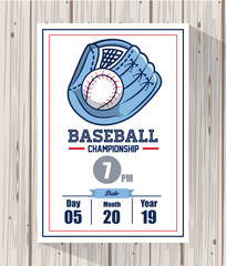 Baseball championship card