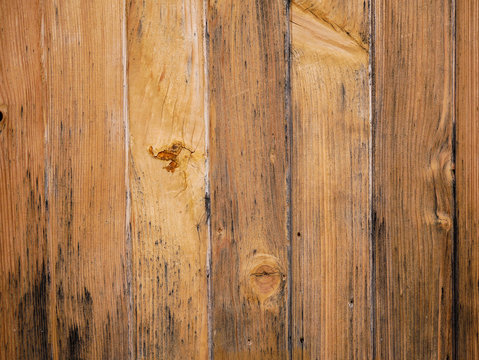  Weathered pine boards close up shot on natural light, image for background. © Alpar