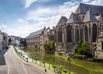 Saint Michael Church is a Catholic church in Gothic style,  Gent, Belgium