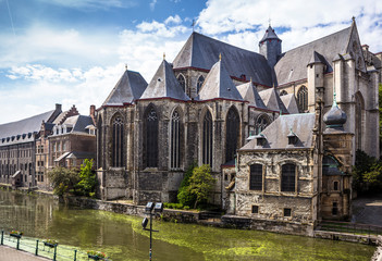 Saint Michael Church is a Catholic church in Gothic style,  Gent, Belgium