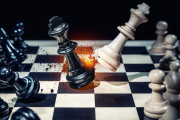 Battle of chess kings