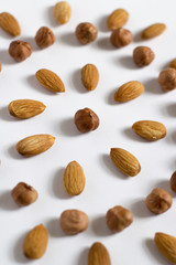 nut circle, flower, hazelnut and almond