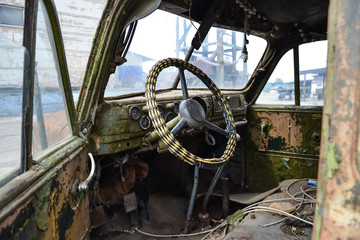 Zaporozhye, Ukraine June 15, 2016, "Phaeton" retro cars museum, a large collection of vintage cars