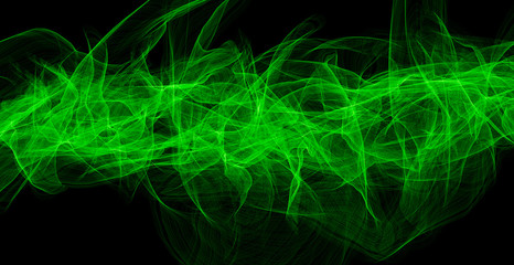 Abstract green light background