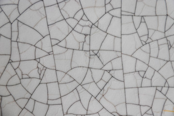 Surface cracked tile pattern for a backdrop