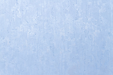 Frosty patterns on a frozen ice box in the early morning