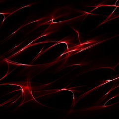 red wave design element on dark background