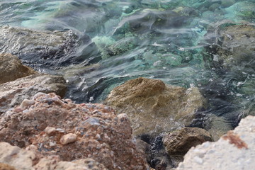 rocks in water