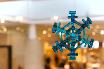 雪の結晶 ガラス 飾り 冬