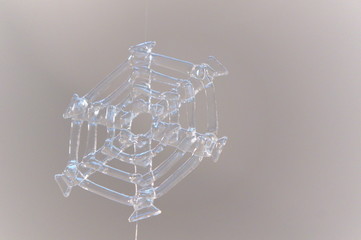 雪の結晶 ガラス 飾り 冬