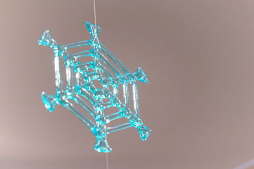 雪の結晶 ガラス 飾り 冬