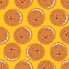 Cute cookie random pattern