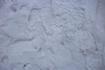 texture of trampled snow