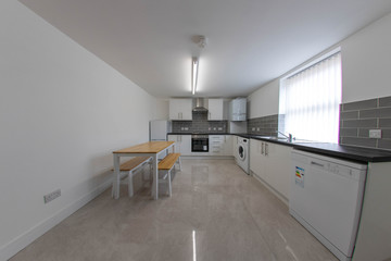 Modern brand new British kitchen.