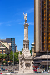 Madrid, Spain. Columbus Monument, 1892