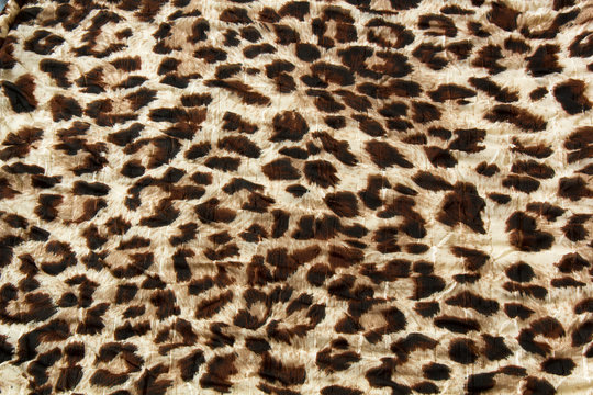 Fashion trendy fabric pattern with leopard skin print background